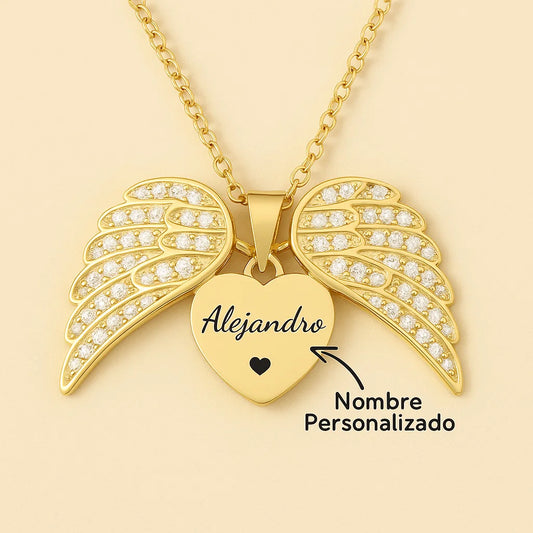 Collar Personalizado “Mi Ángel” – Rinde homenaje a la memoria de tus seres queridos