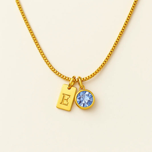 Collar personalizado con iniciales – Hora