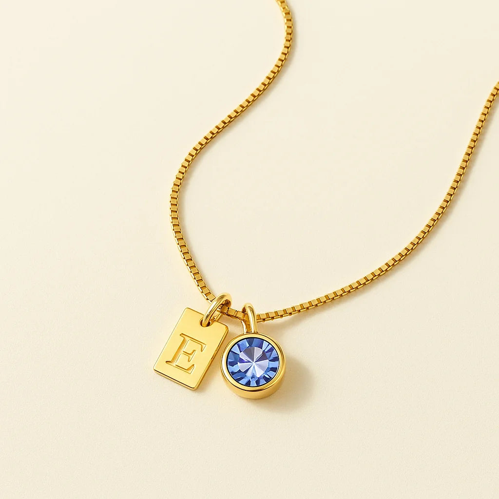 Collar personalizado con iniciales – Hora