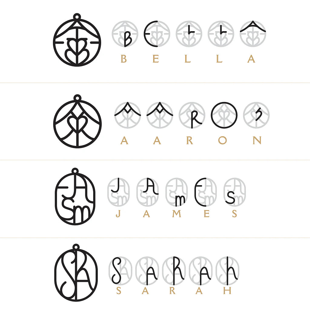 Diseñado para ti | Collar con Monograma a Medida