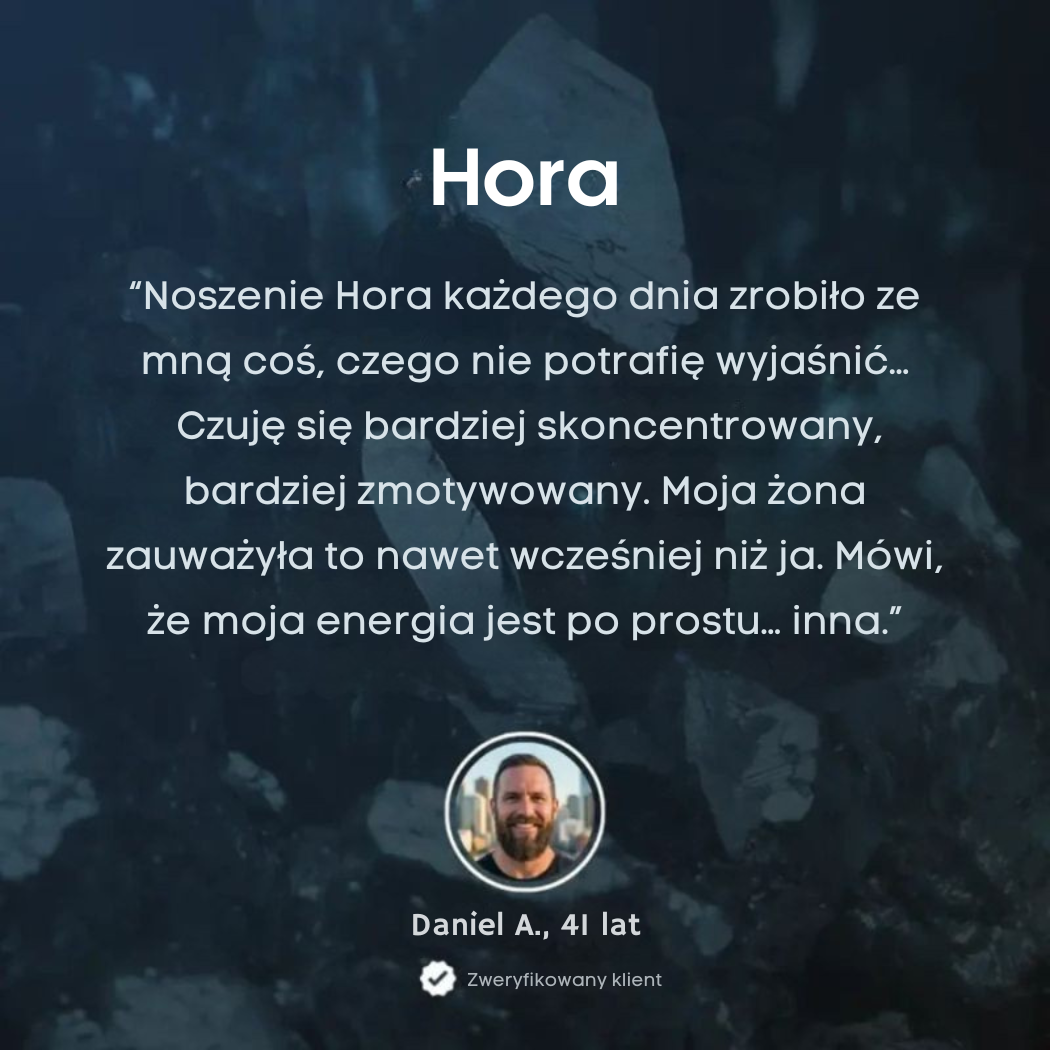 Bransoletka z hematytu Hora